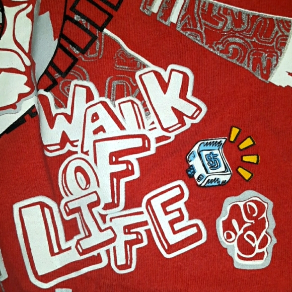 Mens Red 5ive Jungle Skate Short Sleeve Graphic Te - Picture 10 of 14